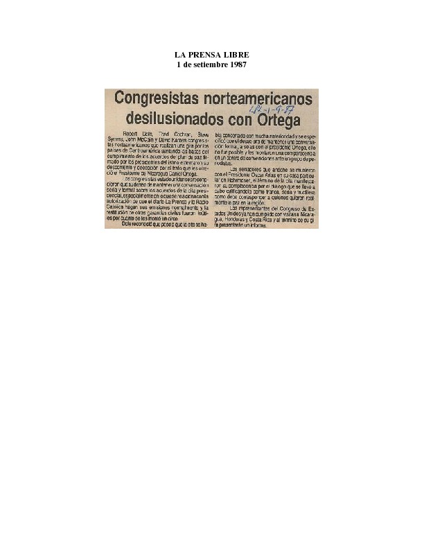 La Prensa Libre Congresistas norteamericanos desilusionados con Ortega.pdf