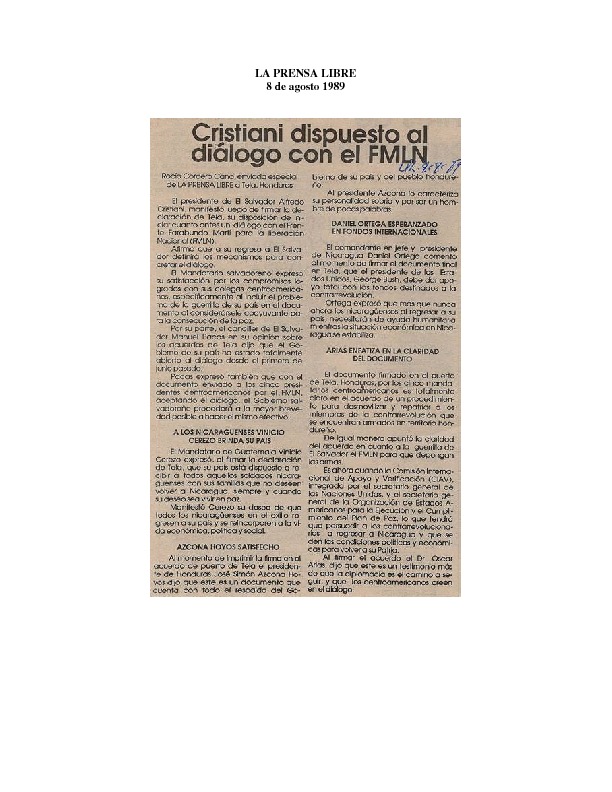 La Prensa Libre Cristiani dispuesto al diálogo con el FMLN.pdf