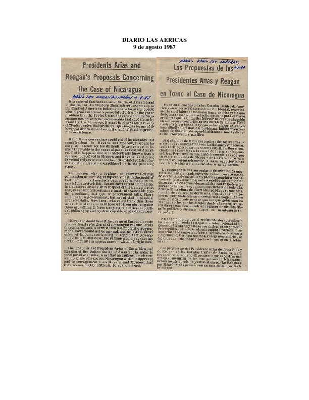 Diario las Africas Las propuestas de los Presidentes Arias y Reagan en Torno al Caso de Nicaragua.pdf