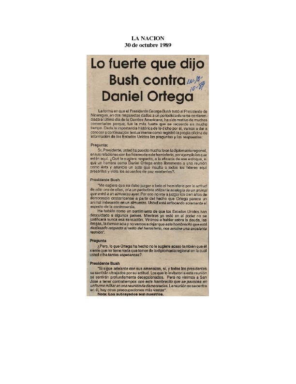 La Nación Lo fuerte que dijo Bush contra Daniel Ortega.pdf