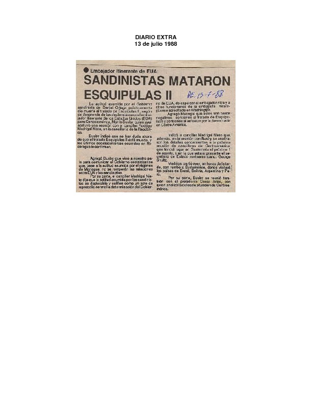 Diario Extra Sandinistas mataron Esquipulas II.pdf