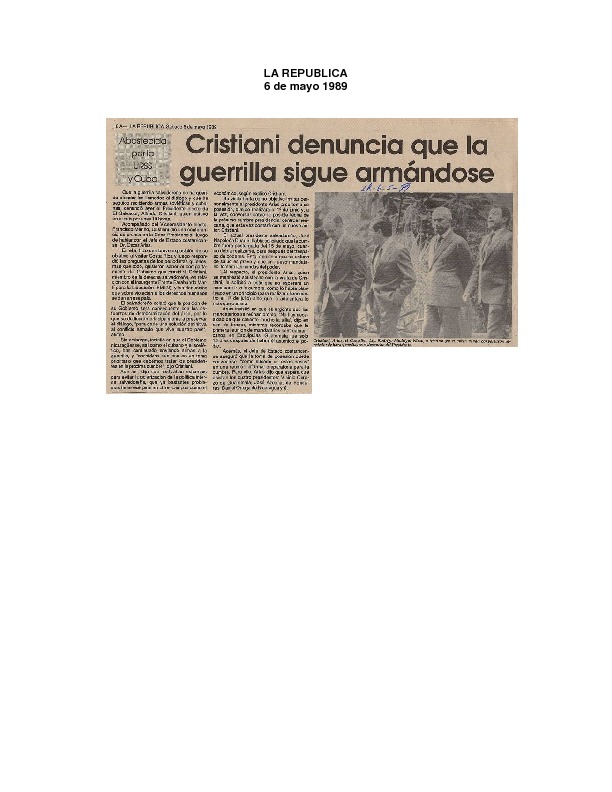 La República Cristiani denuncia que la guerrilla sigue armandose..pdf