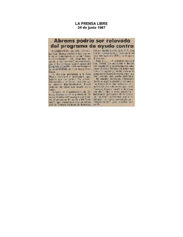 La Prensa Libre Abrams podría ser relevado del programa de ayuda contra.pdf