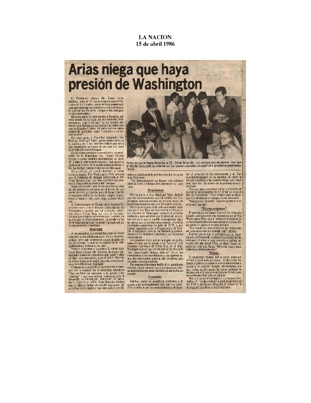 La Nación Arias niega que haya presión de Washington.pdf