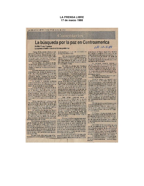 La Prensa Libre La búsqueda por la paz en Centroamérica.pdf