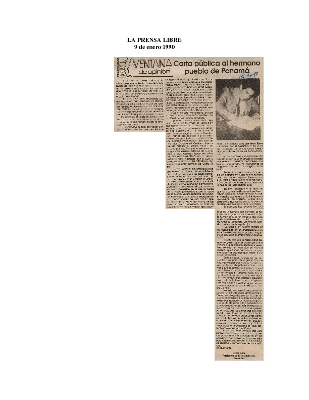La Prensa Libre Carta pública al hermano pueblo de Panamá.pdf