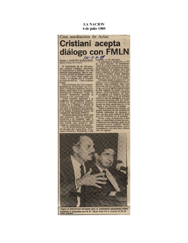 La Nación Cristiani acepta diálogo con FMLN.pdf
