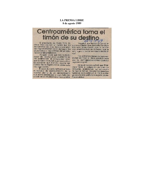 Centroamérica toma el timón de su destino