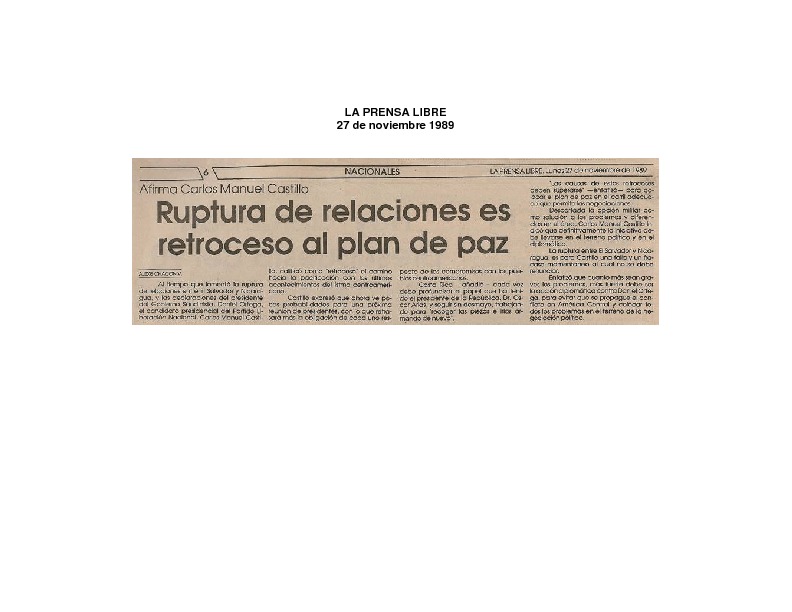 La Prensa Libre Ruptura de relaciones es retroceso al Plan de Paz.pdf