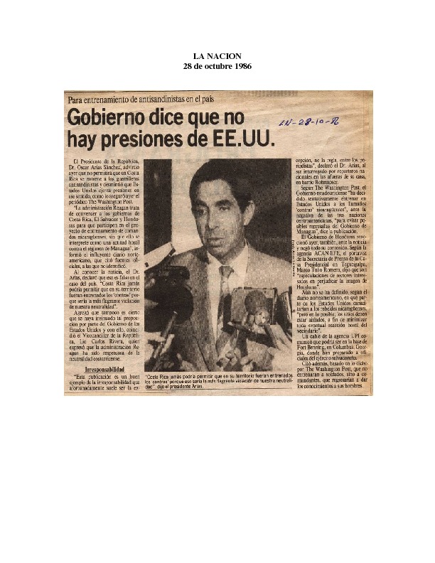 La Nación Gobierno dice que no hay presiones de EEUU.pdf