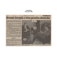 Aronson demanda a nicas garanntías electorales..pdf