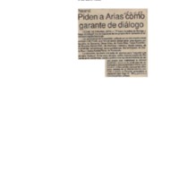 La República Piden a Arias como garante de diálogo.pdf