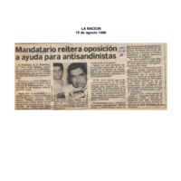 La Nación Mandatario reitera oposición a ayuda para antisandinistas.pdf