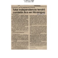 Condición de ex presidente Echandi total independencia tendrá comisión tica en Nicaragua..pdf