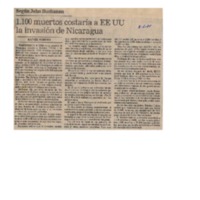 1100 muertos costarían a EEUU la invasión de Nicaragua.pdf