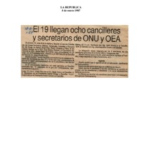 La República El 19 llegan ocho cancilleres y secretarios de la ONUy OEA.pdf
