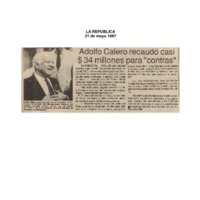 La República Adolfo Calero recudó casi $ 34 millones para contras.pdf