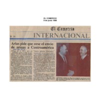 El Comercio Arias pide que cese el envío de armas a Centroamérica.pdf