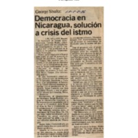 La Nación Democracia en Nicaragua solución a crisis del istmo.pdf